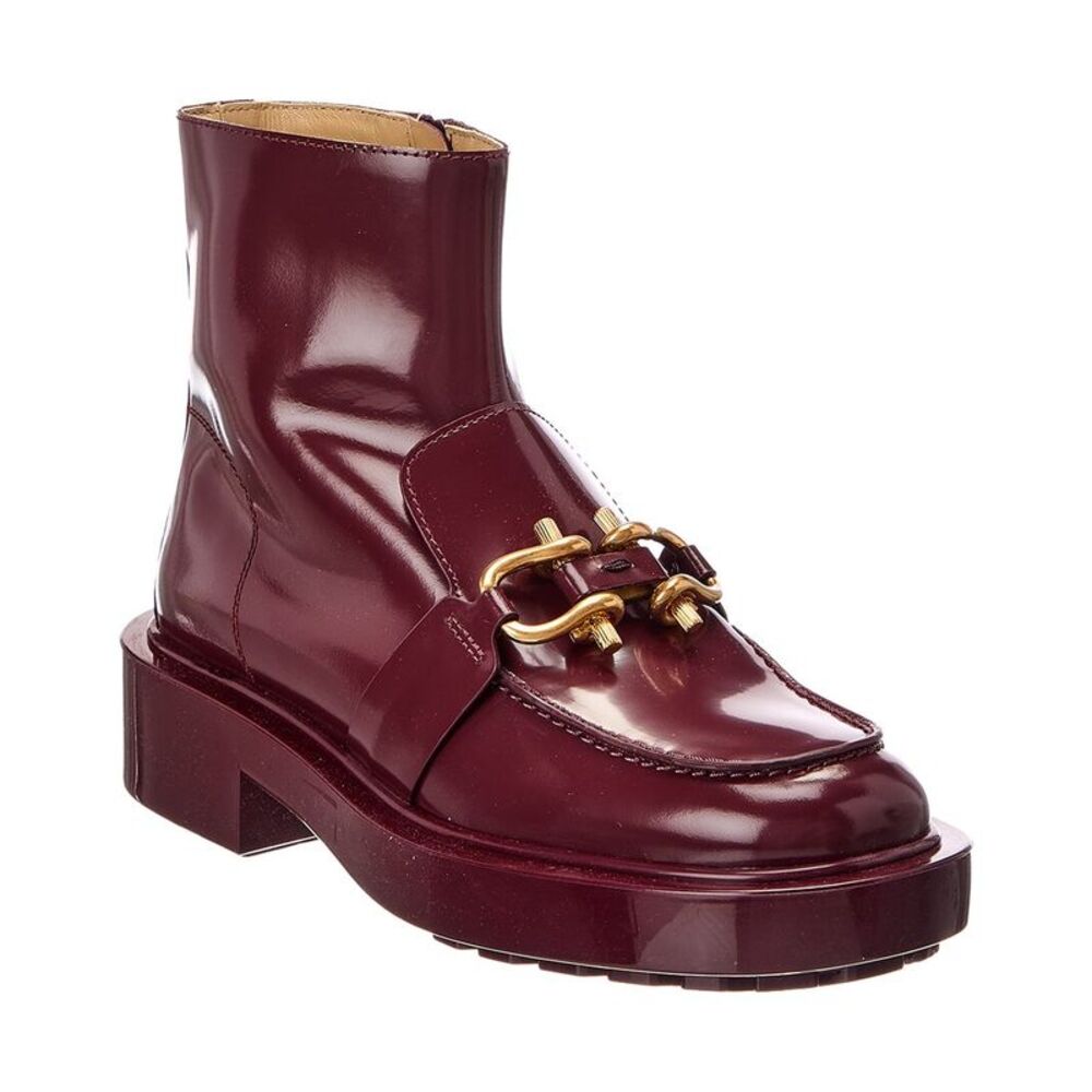 Bottega Veneta Monsieur Leather Boot, Red